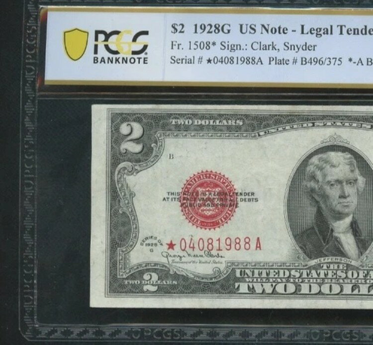 WORLD RESOURCEKINGŹۤ㤨1928G ƹˡ̲ 2ɥ Fr# 1580* PCGS 50 STAR NOTE 1988ǯˡפβǤʤ141,900ߤˤʤޤ