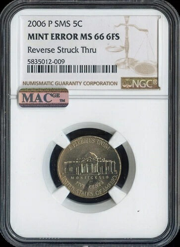 2006年 P ジェファーソンニッケル NGC 