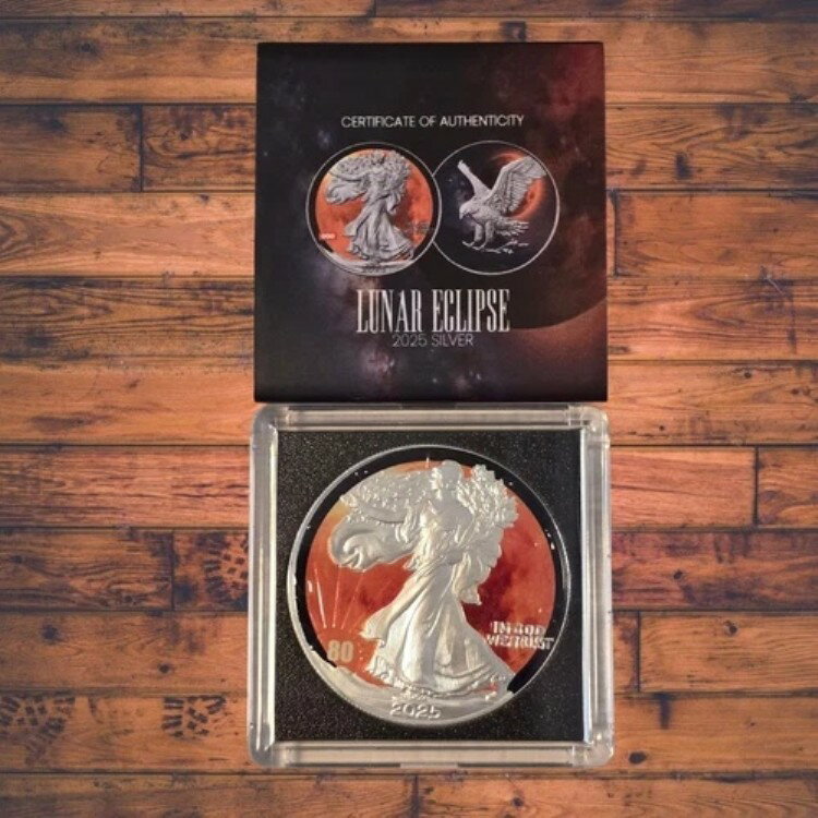 2025年「月食」シルバーイーグル ? 1オンス .999 シルバー ? カラーライズ ? LTD 80/314