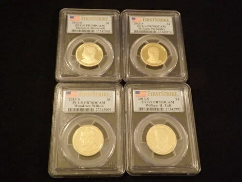 2013-S 1ドル大統領4枚コインセット 