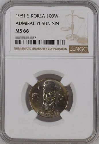 10ȯ ڹ 1981ǯ 100 ˴ʥ NGC MS 66