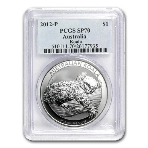 2012年 オーストラリア 1オンス シルバー コアラ SP-70 PCGS