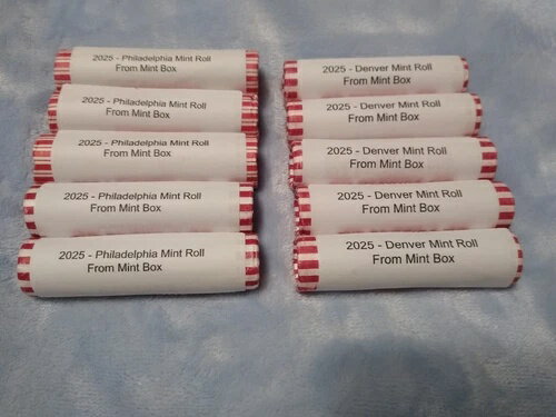 合計10ロール 5 2025 P + 5 2025 D ペニーロール 新品箱入り H/T H/H T/T