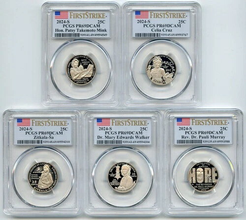 2024 S 25C クラッド レディース クォーターセット PCGS PR69DCAM ファーストストライク