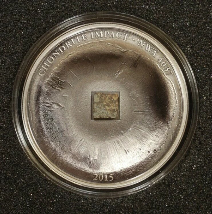 2015年 クック島 スターダスト・オブ・ザ・ユニバース コンドライト インパクト 1オンス 999 シルバー 箱付き COA