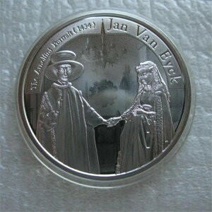 ベルギー 10ユーロ 2020年 銀貨 プルーフコイン ヤン・ファン・エイク フランドル派画家 COA付き