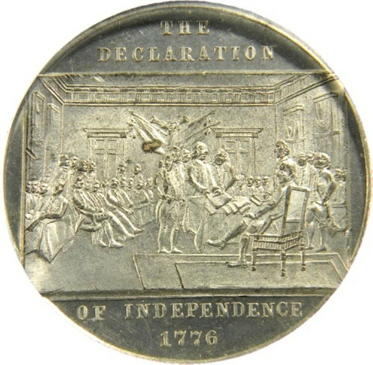 ニューヨーク州 1876年 H.G. サンプソン メダル PCGS MS62 G H ラヴェット作