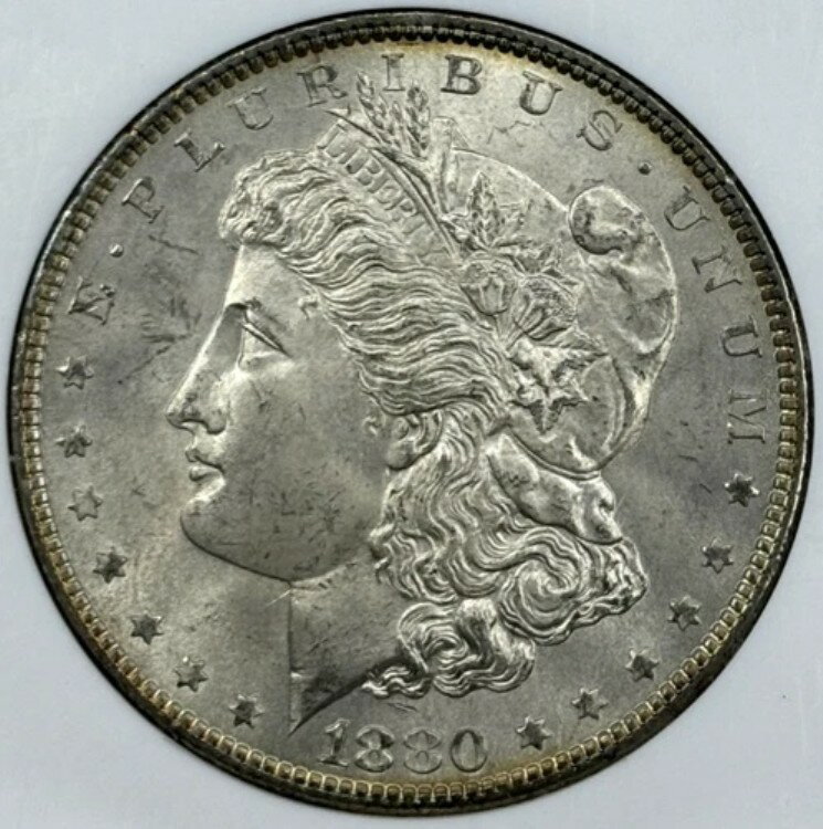 1880-P 1ドル モルガン・ダラー NGC MS65