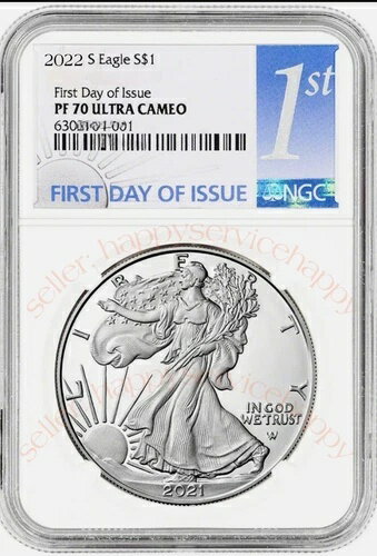 2022年 サウスアメリカン シルバーイーグル プルーフ NGC PF70 UCAM 初日発行 1s