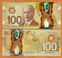 カナダ銀行、100ドル、2011年、ポリマー、P-New、UNC(3)