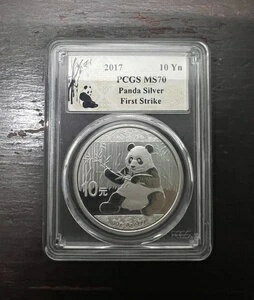 中国 チャイナパンダ 2017 30グラム .9