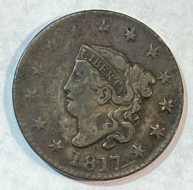 1817年製 ラージセント オリジナルチョイス VF 詳細 CHRC