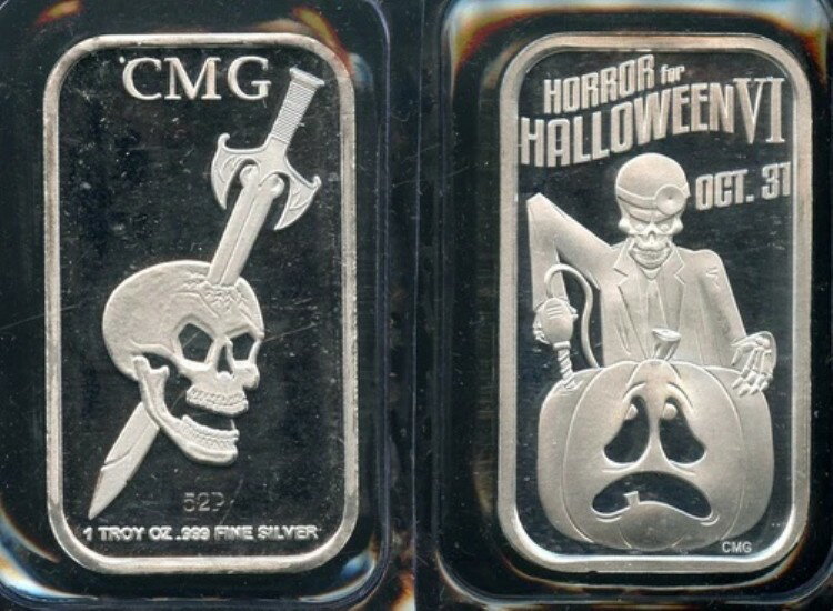 ハロウィン 2022 CMG ミントホラー ハロウィン VI 1オンス .999 シルバー プルーフ LE 限定 60