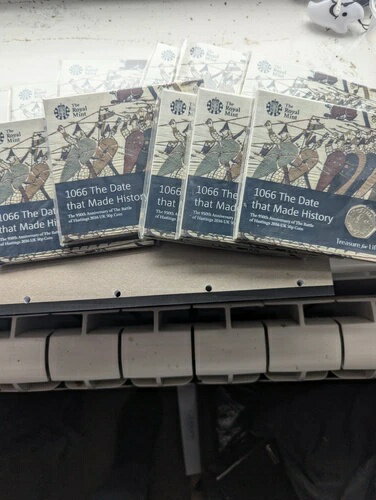 2016年イギリス 10x 50ペンス硬貨。ヘイスティングズの戦い950周年記念。ミント/未開封