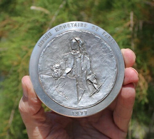 フランス、A. WATTEAU、バロック画家、SILVER 410gr、E. Bouneau