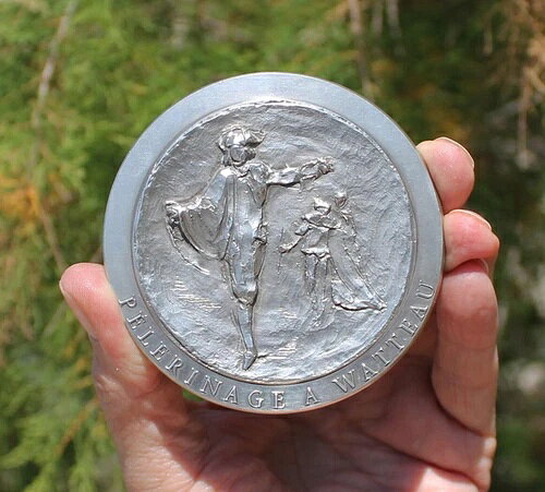 フランス、A. WATTEAU、バロック画家、SILVER 410gr、E. Bouneau 2