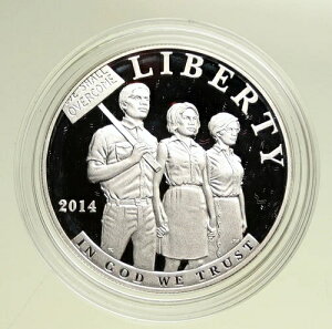 2014P USA アメリカ合衆国 1964年公民権法 プルーフ銀貨 i95088