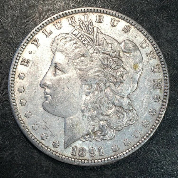 1891年モルガン銀貨 - 裏面ストライ
