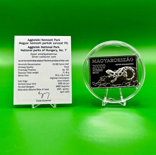 2025 ハンガリー アグテレク国立公園 銀貨 20000 フォリント PP UNC