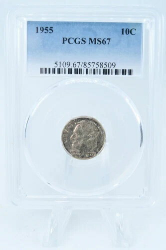 1955-P PCGS MS67 ルーズベルト ダイム 