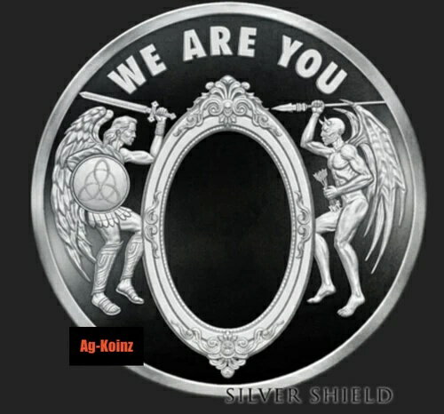 1オンス 2020 We Are You プルーフ ピラミッド・オブ・パワー V2 #14 POP シルバーシールド セルフミラー