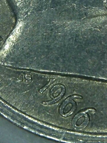 1966年ルーズベルトダイム ? ラミネ