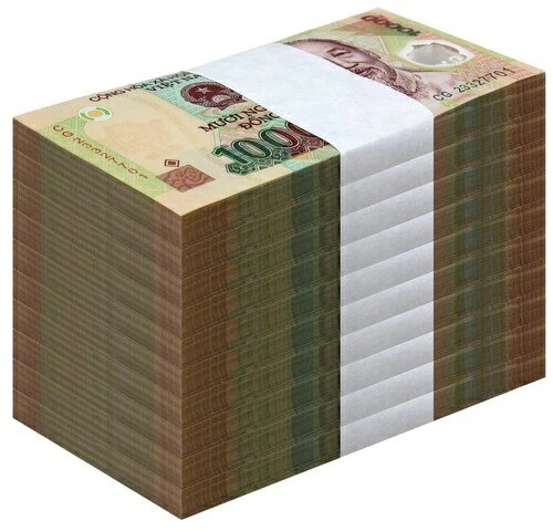 ベトナム 10000 ドン、2023、P-119o、UNC ポリマー X 1000 PCS レンガ