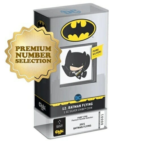 バットマン? フライング プレミアムナンバー チビ 1オンス シルバーコイン 2ドル ニウエ 2021