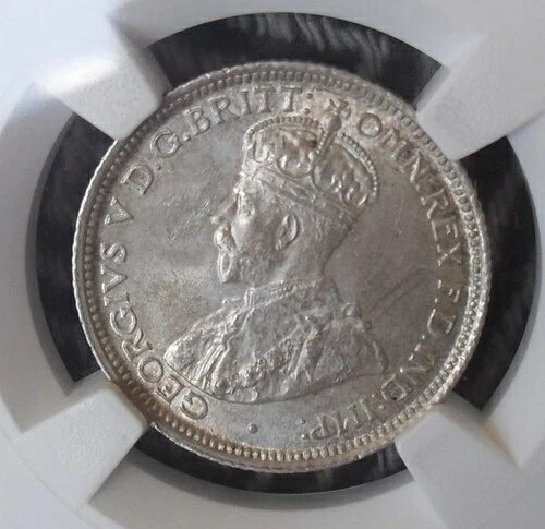 オーストラリア 1911年 シックスペンス銀貨、NGCグレード MS63、未使用プラス、銀貨 (SL5)(3)