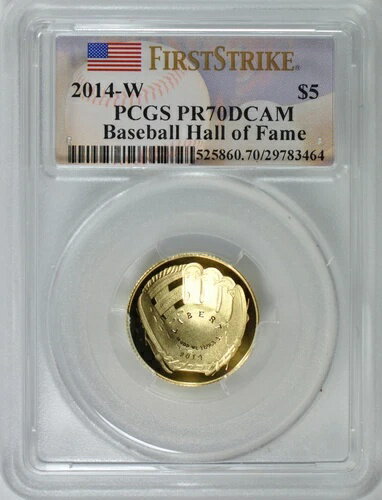 *2014-W USA ゴールド 5ドル ベースボー