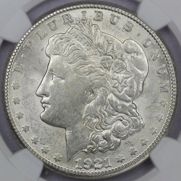 1921-S モルガン銀貨 - NGC MS 61