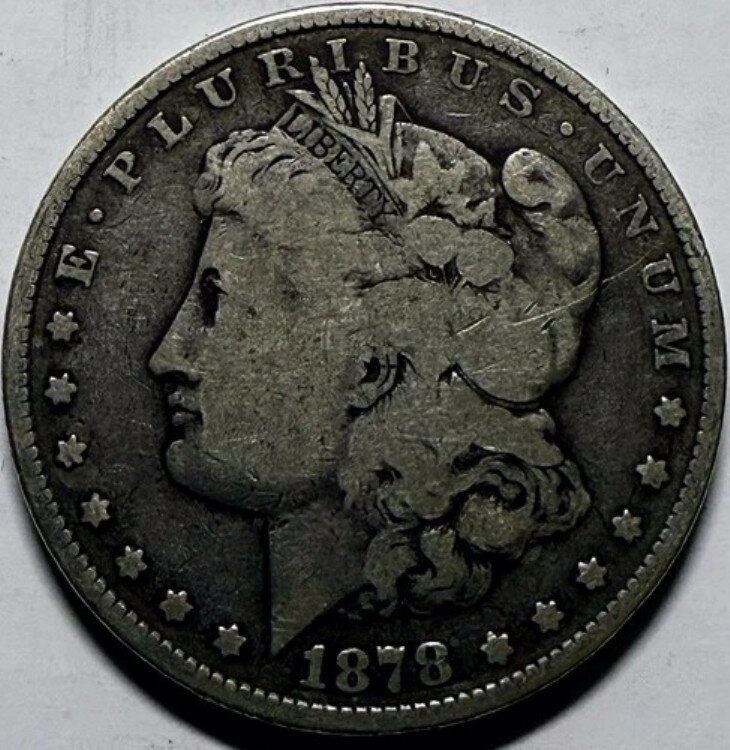 1878年 8TF モルガン銀貨 1ドル
