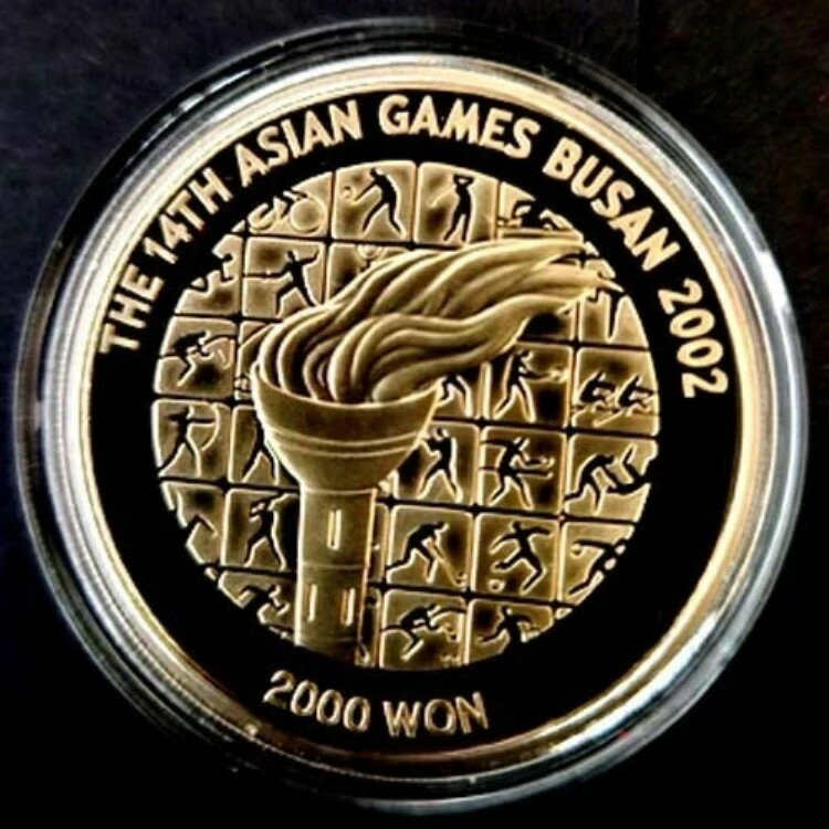 2002年 第14回アジア競技大会 釜山 耐火コイン UNC