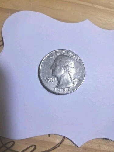 楽天WORLD RESOURCE【KING店】1984年 P ワシントン クォーター 誤りあり。ミントマークの誤りが埋められており、中心からずれている。