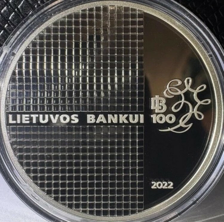 2013年 20ユーロ リトアニア銀行創立100周年記念 銀貨プルーフコイン