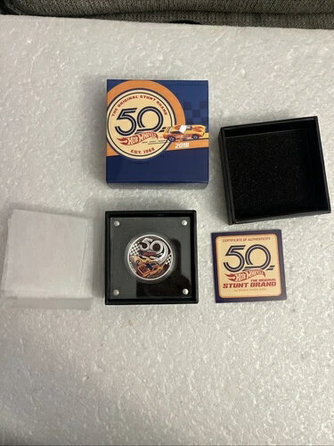 ホットウィール シルバー 2018 ホットウィール50周年記念 1オンス 1ドル シルバー プルーフコイン