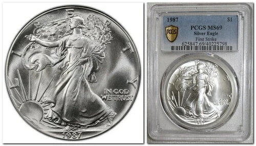 1987 アメリカン シルバー イーグル (