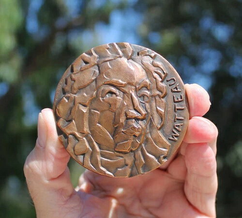 フランス、A. ワトー、バロック画家、濃い緑青、カレガ