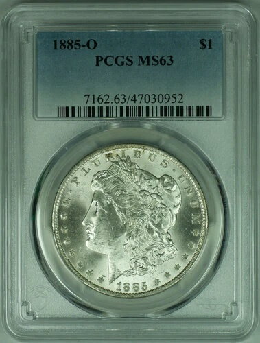 1885-O モルガン銀貨 PCGS MS-63 (39B)