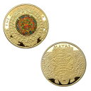 100枚入りコイン文化 メキシコ マヤ 金メッキ ギフト 予言記念