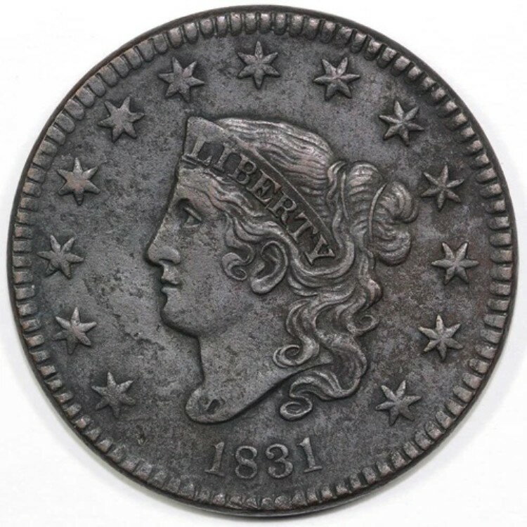 1831年 1セント マトロンヘッド ラージセント