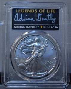 2021年 1ドル アメリカンイーグル PCGS MS70 1オンス 999 シルバー 初回生産 エイドリアン・ダントリー