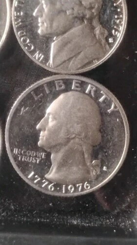 アメリカ ワシントン建国200周年記念 1776-1976 未使用 S ミントマーク 40% 銀貨 クォーター