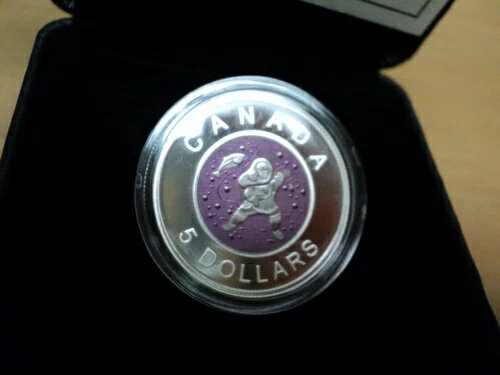 2013年カナダ5ドル母親と赤ちゃんの釣りニオブと銀貨