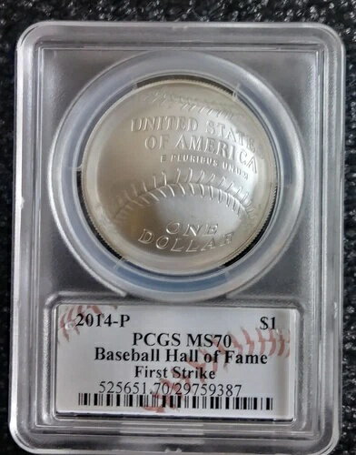 2014-P 1ドル 野球 HOF PCGS MS70 キャシー