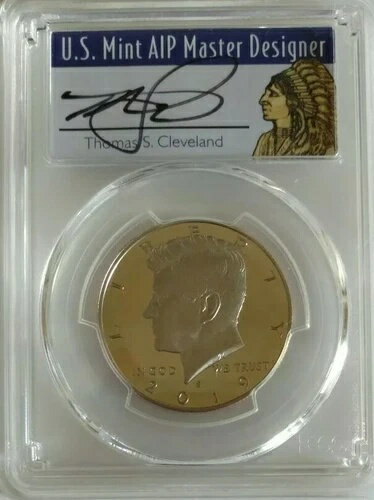 2019 S 50 セント ケネディ ハーフ ドル PCGS PR70DCAM FDOI トーマス クリーブランド ネイティブ...