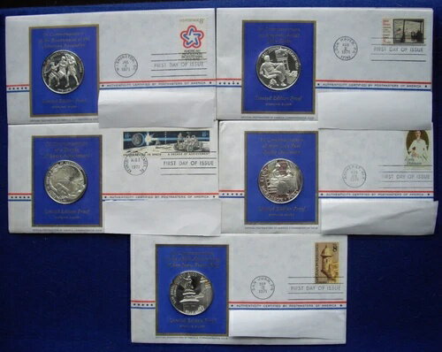 1971年アメリカ郵便局長記念スターリングシルバーメダル〜第1〜5号(3)