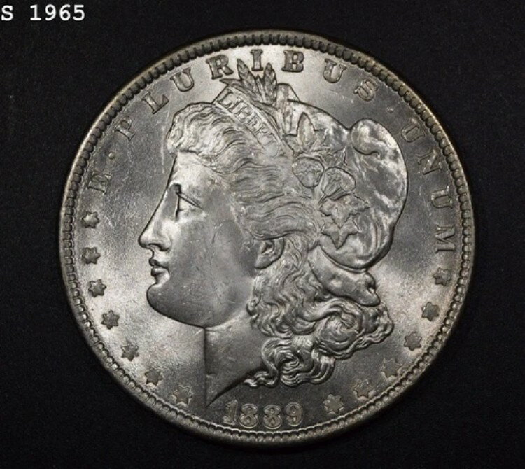 1889年 モルガン銀貨「GEM BU」*1点目以降は送料無料*