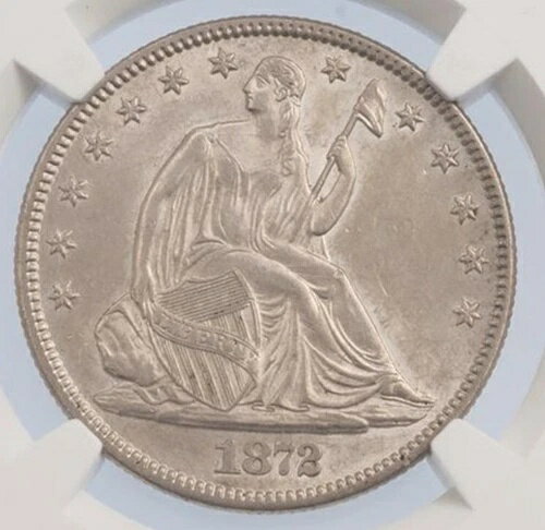 ꥫ 50 ϡեɥ ͳν 1872ǯ  ̤ ߥ NGC 졼 MS61