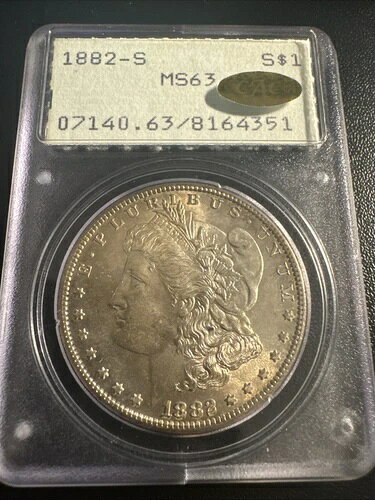 1882-S MS-63 ゴールド CAC ラトラー(3)